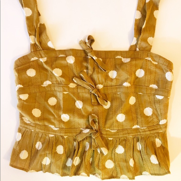 Goodnight Macaroon Tops - Goodnight Macaroon Crop Top Polka Dot s Small